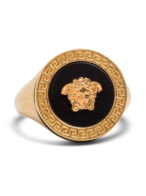 versace anello metallo|Versace.